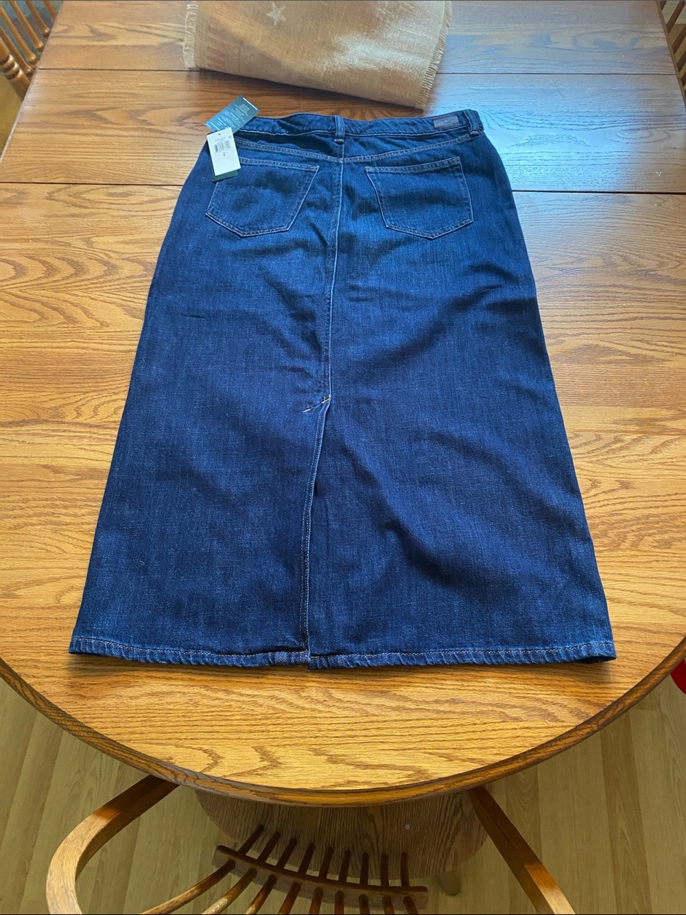 Ralph Lauren Deep Blue Denim Womens Jean Skirt - Picture 6 of 12